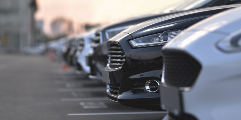 rental cars in row